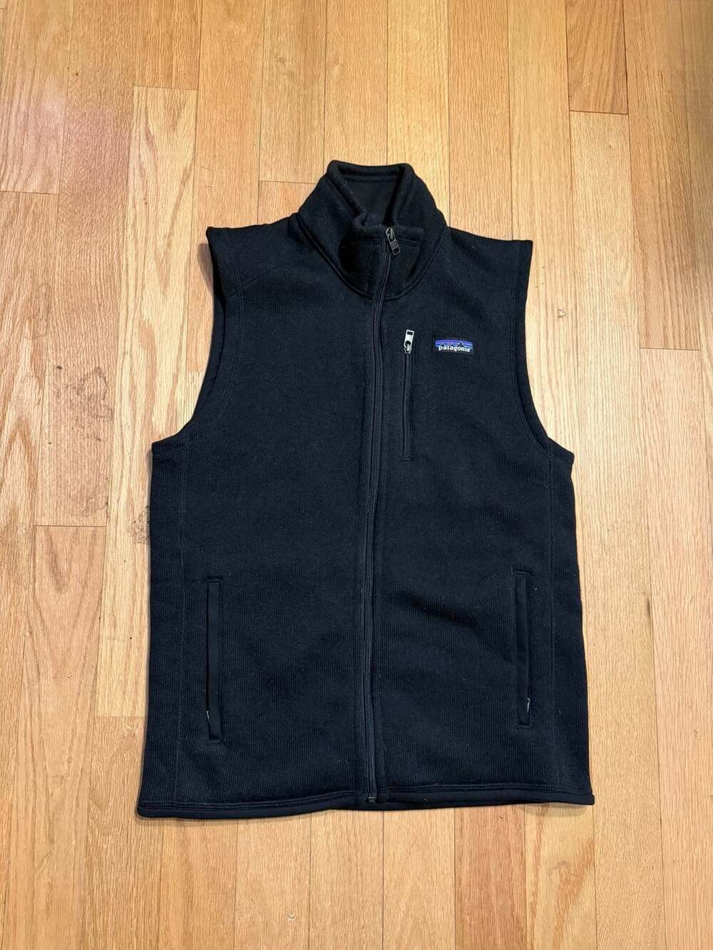 Patagonia Better Sweater Vest Mens Size S Black Full Zip Fleece